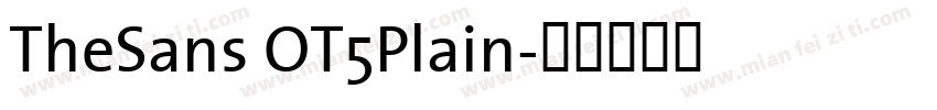 TheSans OT5Plain字体转换